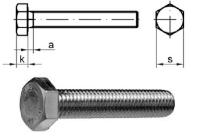 Болт M16×60 DIN 933, А2 / AISI 304
